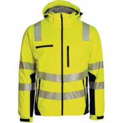 Veste softshell de signalisation d’hiver taille XL jaune-noir ASATEX