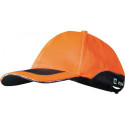 Casquette Roman 53-61 cm orange 80 % polyester/20 % coton ELYSEE