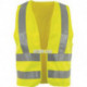Gilet de signalisation taille universal jaune av bandes réfléchissantes épaules