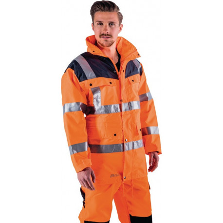 Parka de signalisation taille L 54/56 orange/marine PREVENT