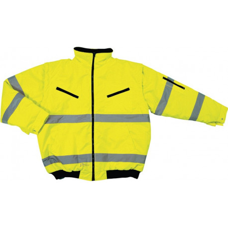 Blouson aviateur de signalisation taille M jaune 100 % PES PREVENT