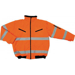 Blouson aviateur de signalisation taille M orange PREVENT