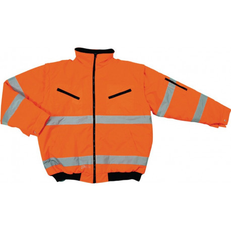 Blouson aviateur de signalisation taille L orange PREVENT