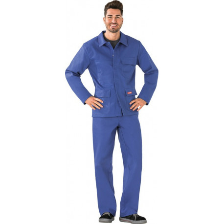 Veste de protection pour soudeur taille 46 bleu granuleux 100 % coton PLANAM