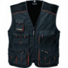 Veston taille 48 gris foncé/noir/orange 65 % PES / 35 % coton TERRATREND