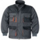 Veste pour hommes taille 56 gris foncé/noir/orange