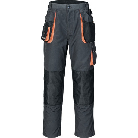 Pantalon pour hommes taille 46 gris foncé/noir/orange