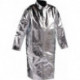 Manteau à col levé taille 56 argent JUTEC