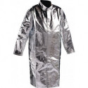 Manteau à col levé taille 58 argent JUTEC