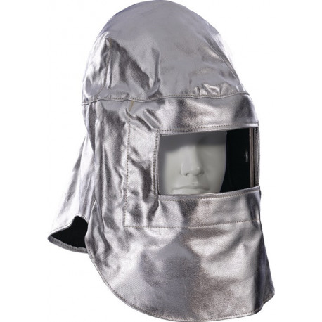 Cagoule de protection thermique universel argent Tissu AR JUTEC