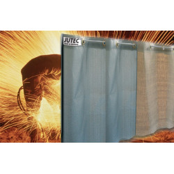 Rideau de soudure SV 1418BW l.1400xH1800 mm couleur olive JUTEC