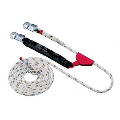 Antichute coulissant MAS S 16 EN353-2 longueur 5 m D. de la corde 16 mm MAS