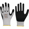 Gant LeikaFlex Touch 1464 taille 7 gris/noir EN 388 catégorie EPI II nylon/carbone av micro-mousse de nitrile 12 LEIPOLD (Par 12)