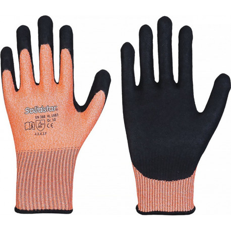 Gant de protection contre les coupures Solidstar 1683 taille 11 orange/noir EN 3 (Par 12)