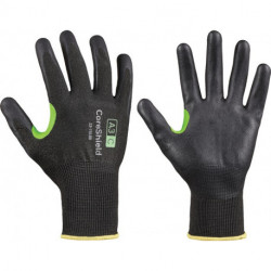 Gant de protection contre les coupures CoreShield 18G A3/C taille 8 noir EN 388 catégorie EPI II fibre basale HPPE 10 paires HONEYWELL (Par 10)