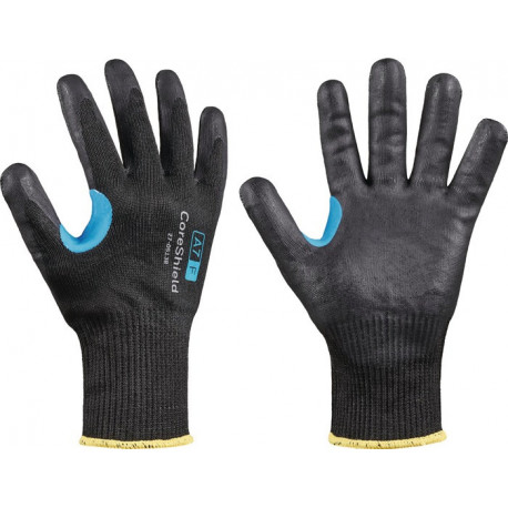 Gant de protection contre les coupures CoreShield 13G A7/F taille 8 noir EN 388 catégorie EPI II tricot fibre d’acier inoxydable HPPE 10 paires HONEYWELL (Par 10)