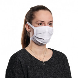 Masque textile Blanc lavable 90-95 Degrés