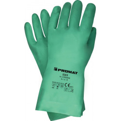 Gant de protection chimique ou taille 9 vert EN 388. EN 374 catégorie III PROMAT