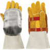 Protection des mains cuir de vachette fendu ac fibre de verre WELDAS