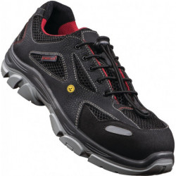Chaussure de sécurité THILO LOW taille 45 noir/rouge S1 ESD EN ISO 20345 matéria