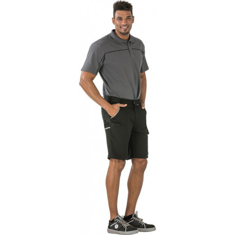 Short Canvas 320 taille XXL noir/noir