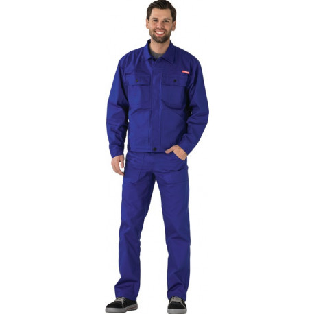 Blouson à ceinture BW 290 taille 46 bleu granuleux 100 % coton PLANAM