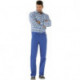 Pantalon à ceinture BW 290 taille 46 bleu granuleux 100 % coton PLANAM