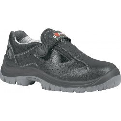 Sandale de sécurité Alligator taille 47 noir cuir bovin S1P SRC EN 20345 U.POWER