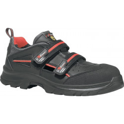 Sandale de sécurité Oak taille 43 noir/rouge cuir lisse S1P SRC ESD EN 20345 U.P