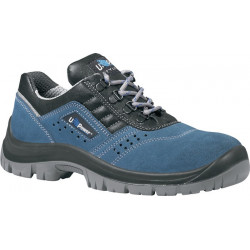 Chaussure de sécurité taille 47 bleu/noir S1P SRC EN ISO 20345 cuir velours