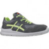 Chaussure de sécurité Nico taille 47 gris/vert S1P SRC EN ISO 20345 cuir velours
