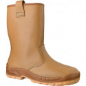 Botte d'hiver sans fermeture Jalartic SAS taille 43 beige cuir AP-23 S3 SRC EN I