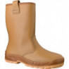 Botte d'hiver sans fermeture Jalartic SAS taille 48 beige cuir AP-23 S3 SRC EN I