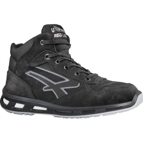 Botte de sécurité RedLion LIFT taille 40 noir/gris S3 SRC ESD EN ISO 20345 cuir fraisé doux, hydrofuge U.POWER