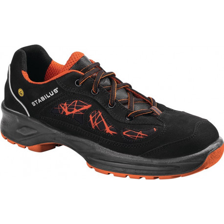 Chaussure de sécurité BASTI LOW ORANGE taille 40 orange/noir S2 ESD EN ISO 20345