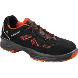 Chaussure de sécurité BASTI LOW ORANGE taille 42 orange/noir S2 ESD EN ISO 20345