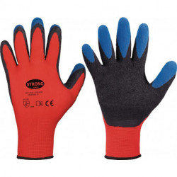 Gant Tip Grip taille 9 rouge/noir/bleu STRONGHAND (Par 12)