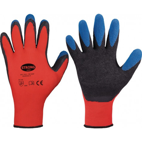 Gant Tip Grip taille 11 rouge/noir/bleu STRONGHAND (Par 12)