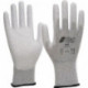 Gant de protection EN420 EN388 EN1149-3 EN16350 Taille XL ESD Nylon gris carbone PU partiellement enduit (Par 12)