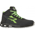 Botte de sécurité RedLion HARD taille 44 noir/vert S3 SRC ESD EN ISO 20345 Putek