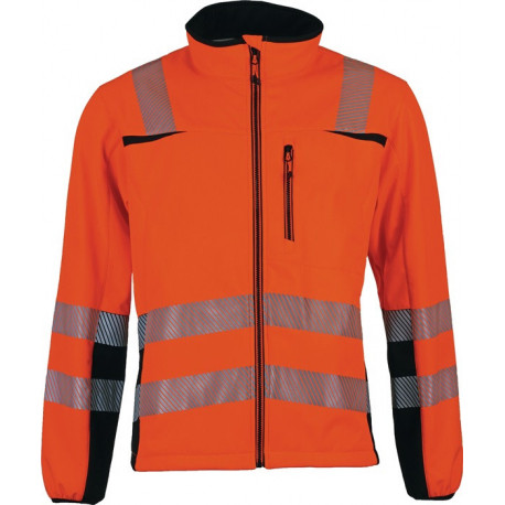 Veste softshell de signalisation Prevent® Trendline taille L orange/noir PREVENT