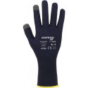 Gant tricot fin pour smartphones für Smartphones und Touchscreens taille 10 bleu foncé support : coton, élasthanne EN 388 catégorie EPI II ASATEX (Par 12)
