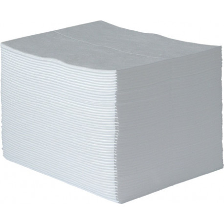 Absorbant d'hydrocarbures Oil-Only longueur 40 cm largeur 50 cm 100 serviettes carton RAW