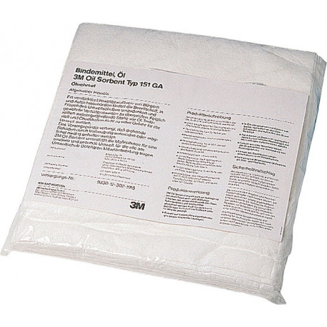 Absorbant d'hydrocarbures T 151GA longueur 39 cm largeur 53 cm 20 serviettes carton 3M