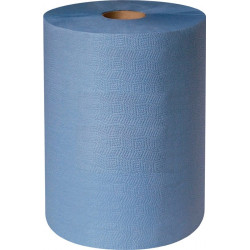 Essuie-tout profix handy plus L380xl360env. mm bleu 2 couches, perforé 500 serviettes/rouleau PROFIX (Par 2)