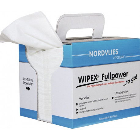 Essuie-tout WIPEX Fullpower TO GO L380xl320env. mm blanc plié en z WIPEX