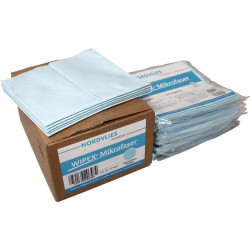 Torchon en microfibres bleu L400xl380env. mm non-tissé 1 KT NORDVLIES
