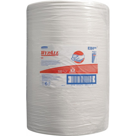 Essuie-tout WYPALL X 70 8384 L380xl420env. mm blanc 1 couche. perforé. gaufré ro