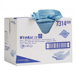 Essuie-tout WYPALL L20 EXTRA 7314 L420xl330env. mm bleu 2 couches. perforé carto