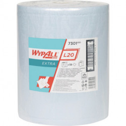 Torchon WYPALL L20 7301 L385xl325env. mm bleu 2 couches 500 serviettes/rouleau K